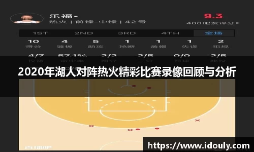 2020年湖人对阵热火精彩比赛录像回顾与分析